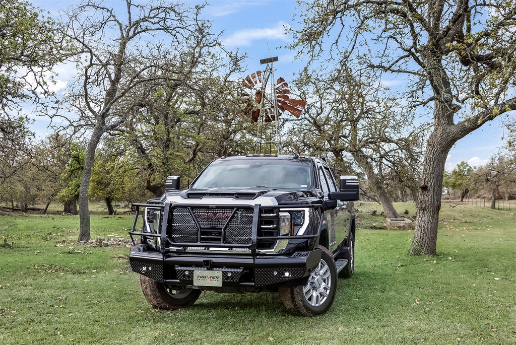 Frontier Truck Gear 170-32-4005 Commercial Front Bumper Replacement for Select GMC Sierra HD, GMC Sierra HD