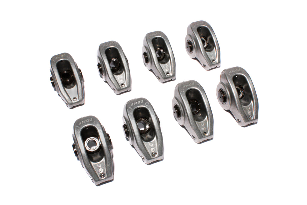 COMP Cams 17001-8 High Energy Aluminum 1.5 Ratio Roller Rocker Set of 8 for SBC 265-400 3/8" Stud