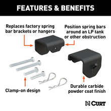 Load image into Gallery viewer, CURT 17003 Weight Distribution Clamp-On Hookup Brackets (2-Pack)