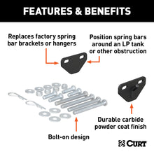 Load image into Gallery viewer, CURT 17005 Weight Distribution Bolt-On Hookup Brackets (2-Pack)