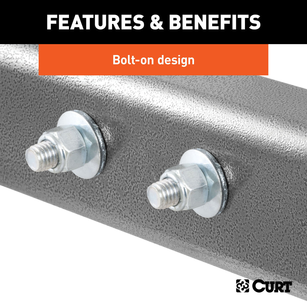 CURT 17005 Weight Distribution Bolt-On Hookup Brackets (2-Pack)
