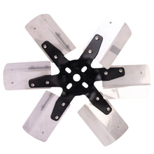 Load image into Gallery viewer, Derale 17013 13" Heavy Duty Stainless Steel Standard Rotation Flex Fan, Black Hub