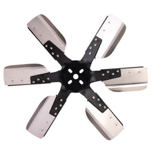 Load image into Gallery viewer, Derale 17018 18" Heavy Duty Stainless Steel Standard Rotation Flex Fan, Black Hub for Select Buick Skylark, Buick Special, Chevrolet Blazer, Chevrolet C10, Chevrolet C10 Pickup, Chevrolet C10 Suburban, Chevrolet C20, Chevrolet C20 Pickup, Chevrolet C20