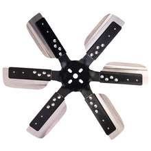 Load image into Gallery viewer, Derale 17019 19" Heavy Duty Stainless Steel Standard Rotation Flex Fan, Black Hub for Select Buick Century, Buick Electra, Buick LeSabre, Buick Regal, Buick Riviera, Buick Skylark, Chevrolet C10, Chevrolet C10 Suburban, Chevrolet C20, Chevrolet C30,