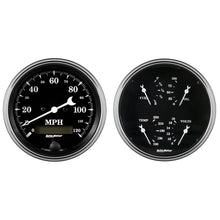 Load image into Gallery viewer, AutoMeter 1703 GAUGE KIT, 2 PC., QUAD &amp; SPEEDOMETER, 5", OLD TYME BLACK