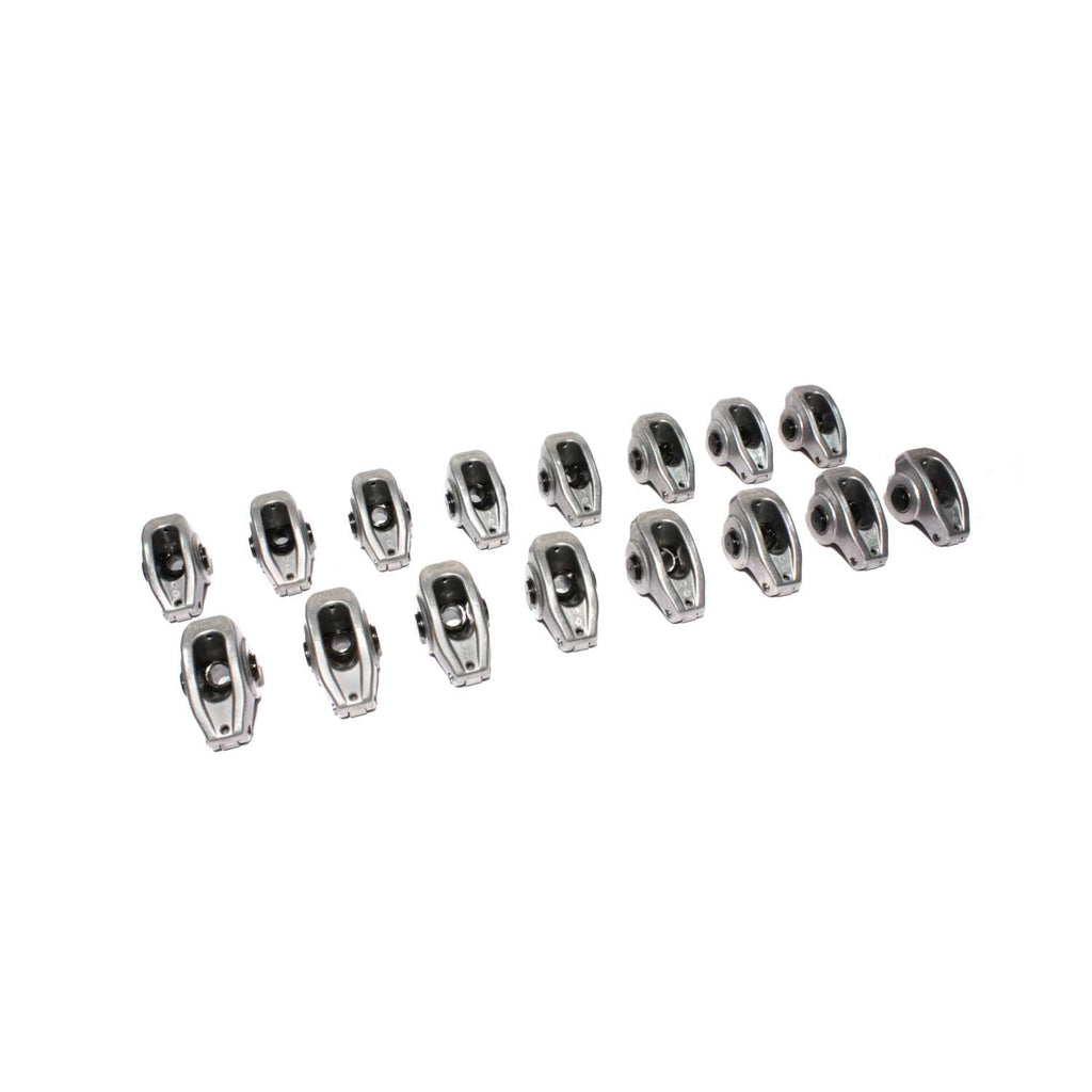 COMP Cams 17044-16 High Energy Aluminum 1.6 Ratio Roller Rocker Set AMC, SBF, Olds w/ 7/16" Stud