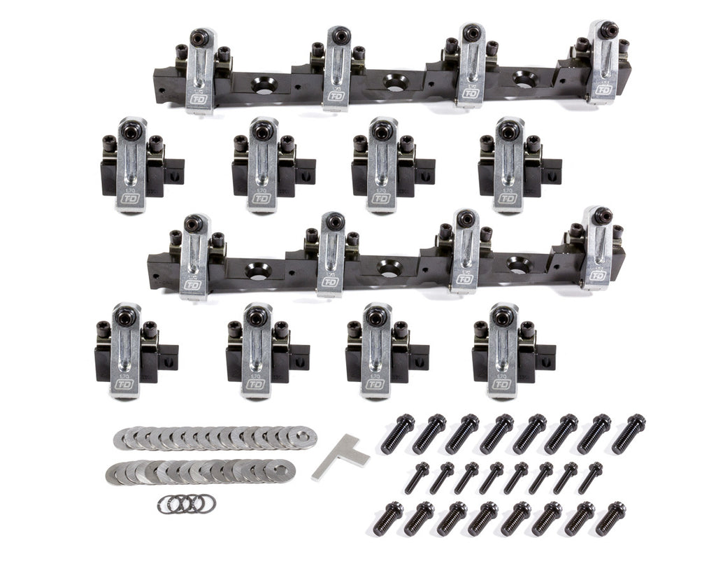 T AND D MACHINE 3211-170/170 BBC Shaft Rocker Arm Kit 1.70/1.70 Ratio