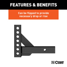 Load image into Gallery viewer, CURT 17100 Weight Distribution Shank (2" Shank, 2" Drop, 6" Rise)
