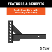 Load image into Gallery viewer, CURT 17102 Weight Distribution Shank (2" Shank, 2" Drop, 6" Rise)