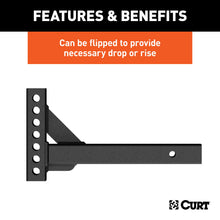 Load image into Gallery viewer, CURT 17103 Weight Distribution Shank (2" Shank, 2" Drop, 6" Rise)