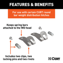 Load image into Gallery viewer, CURT 17109 Replacement Round Bar Weight Distribution Retainers