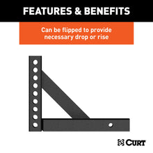 Load image into Gallery viewer, CURT 17121 Weight Distribution Shank (2" Shank, 6" Drop, 10-1/4" Rise)