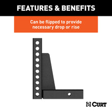 Load image into Gallery viewer, CURT 17123 Weight Distribution Shank (2" Shank, 7" Drop, 10-1/2" Rise)