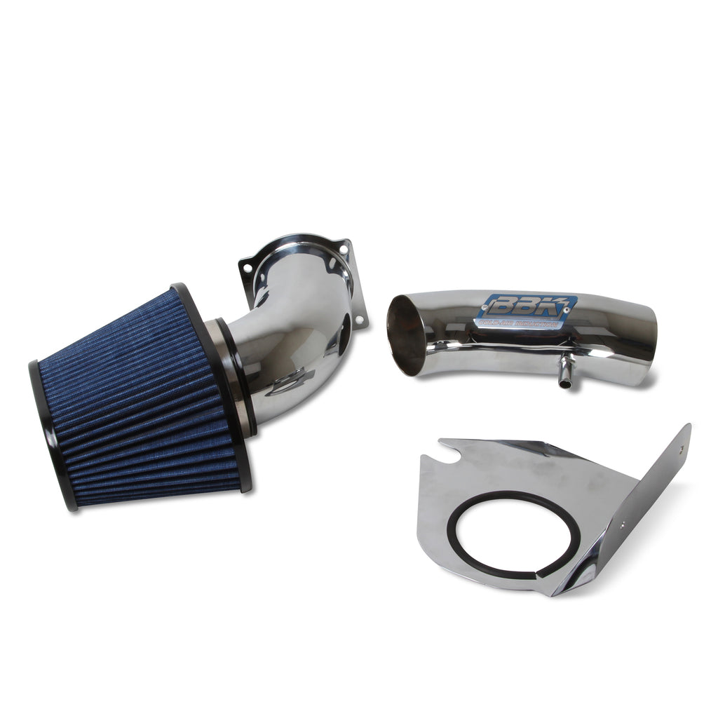 BBK Performance Parts 1712 1994-1995 MUSTANG 5.0 COLD AIR INTAKE - FENDERWELL STYLE (Powder Coated Chrome) for Select Ford Mustang