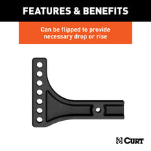 Load image into Gallery viewer, CURT 17131 Weight Distribution Shank (2-1/2" Shank, 2" Drop, 6" Rise)
