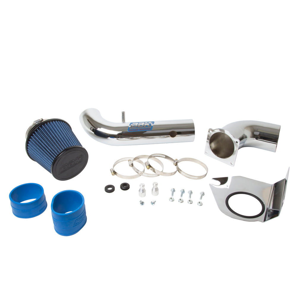 BBK Performance Parts 1717 1994-1998 MUSTANG 3.8L V6 COLD AIR INTAKE (Powder Coated Chrome) for Select Ford Mustang