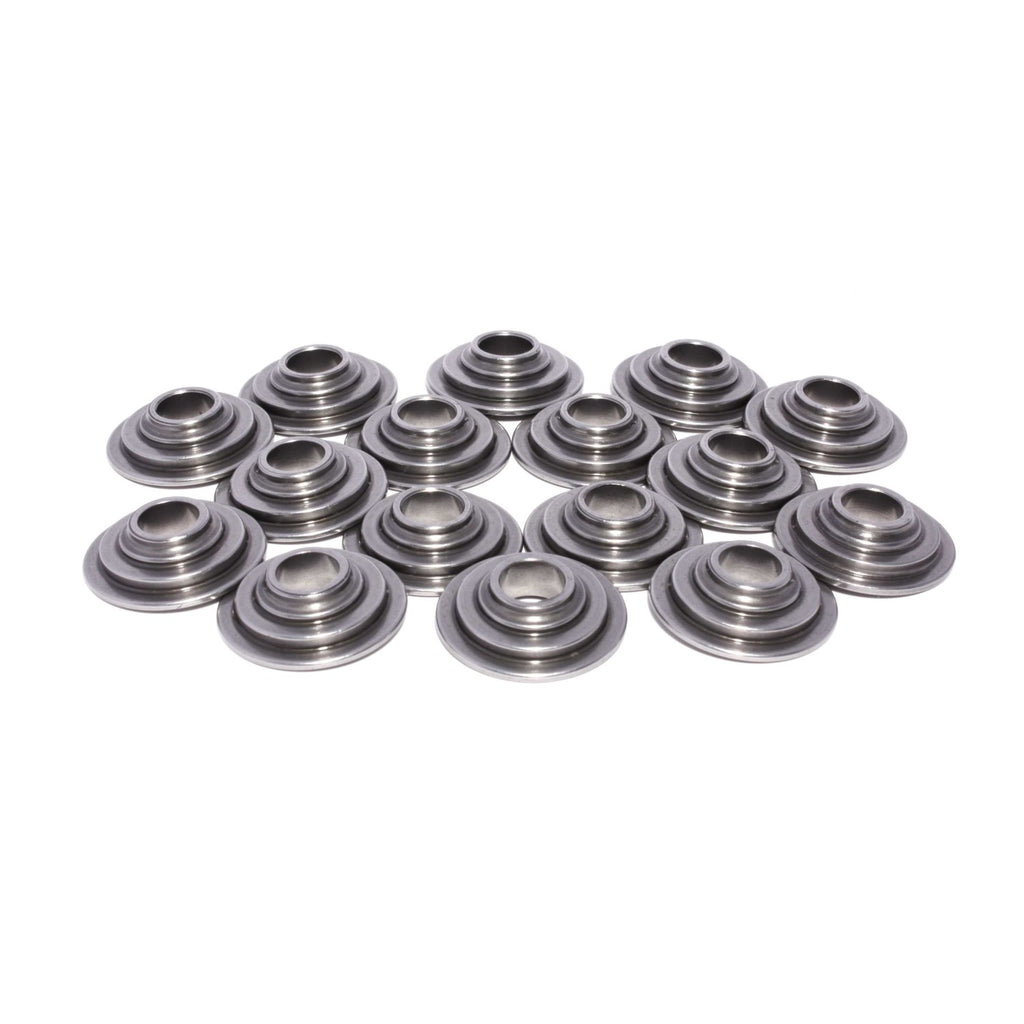 COMP Cams 1718-16 10 Degree Tool Steel Retainer Set of 16 for 26955, 26956 and 26957 Springs.