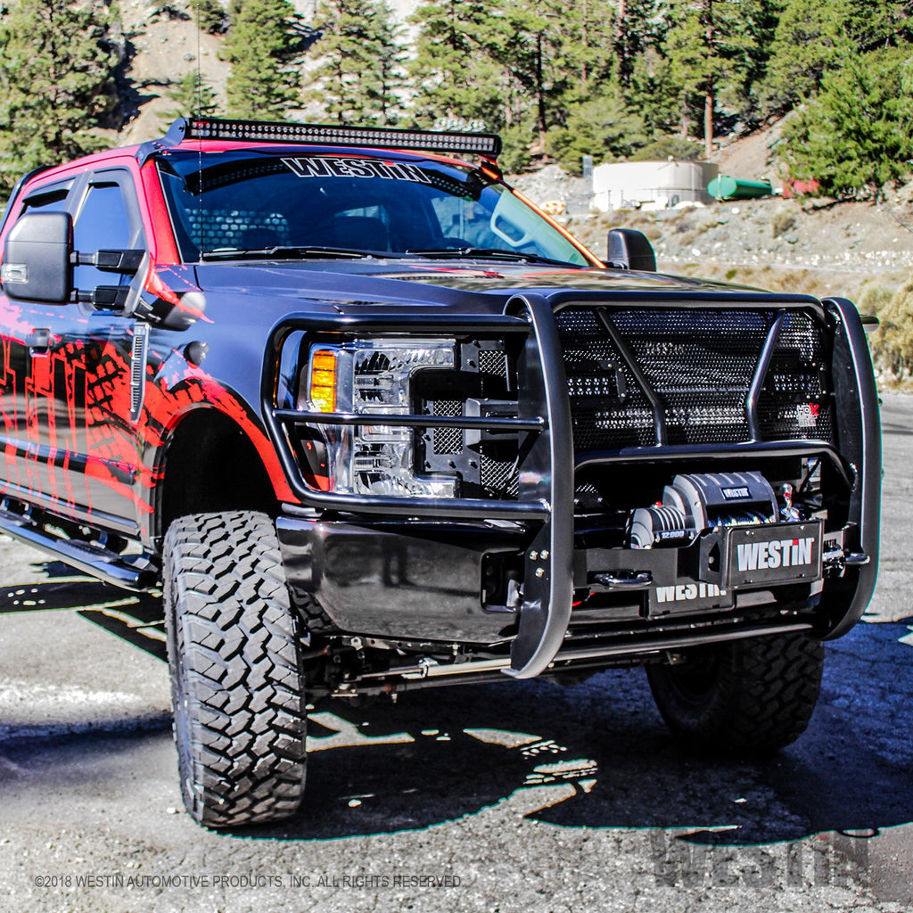 1719-F250F350-Super-Duty-Hdx-Winch-Mount-Grille-Guard-Black-(Box-1-Of-2)