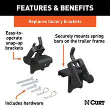 Load image into Gallery viewer, CURT 17208 Replacement Weight Distribution Hookup Brackets (2-Pack)