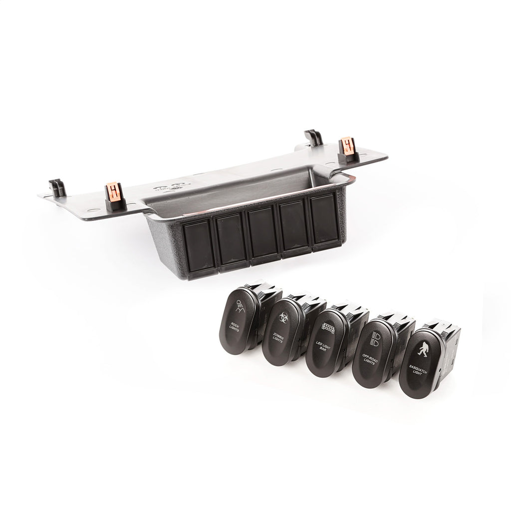 Rugged Ridge 17235.73 Lower Switch Panel Kit for Select Jeep Wrangler, Jeep Wrangler JK