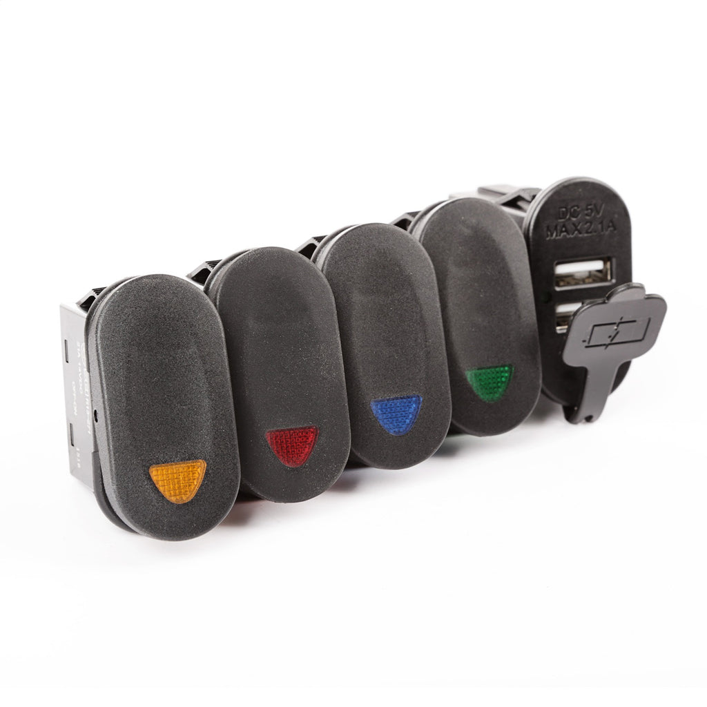 Rugged Ridge 17235.84 Lower Switch Panel Kit for Select Jeep Wrangler, Jeep Wrangler JK