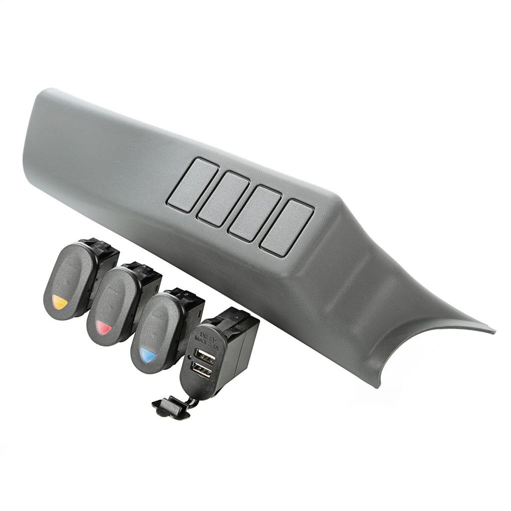 Rugged Ridge 17235.88 A Pillar Switch Pod Kit for Select Jeep Wrangler
