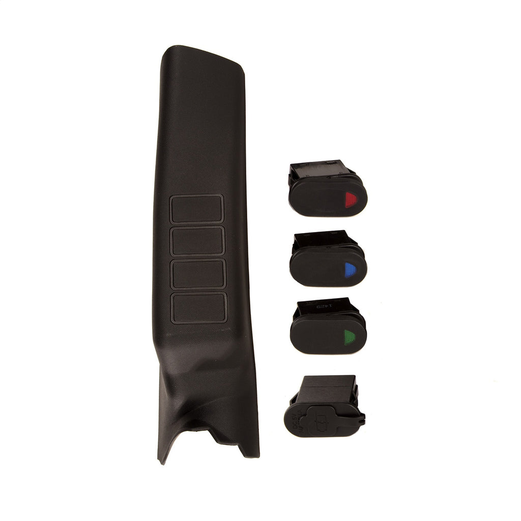 Rugged Ridge 17235.95 A Pillar Switch Pod Kit for Select Jeep Wrangler, Jeep Wrangler JK