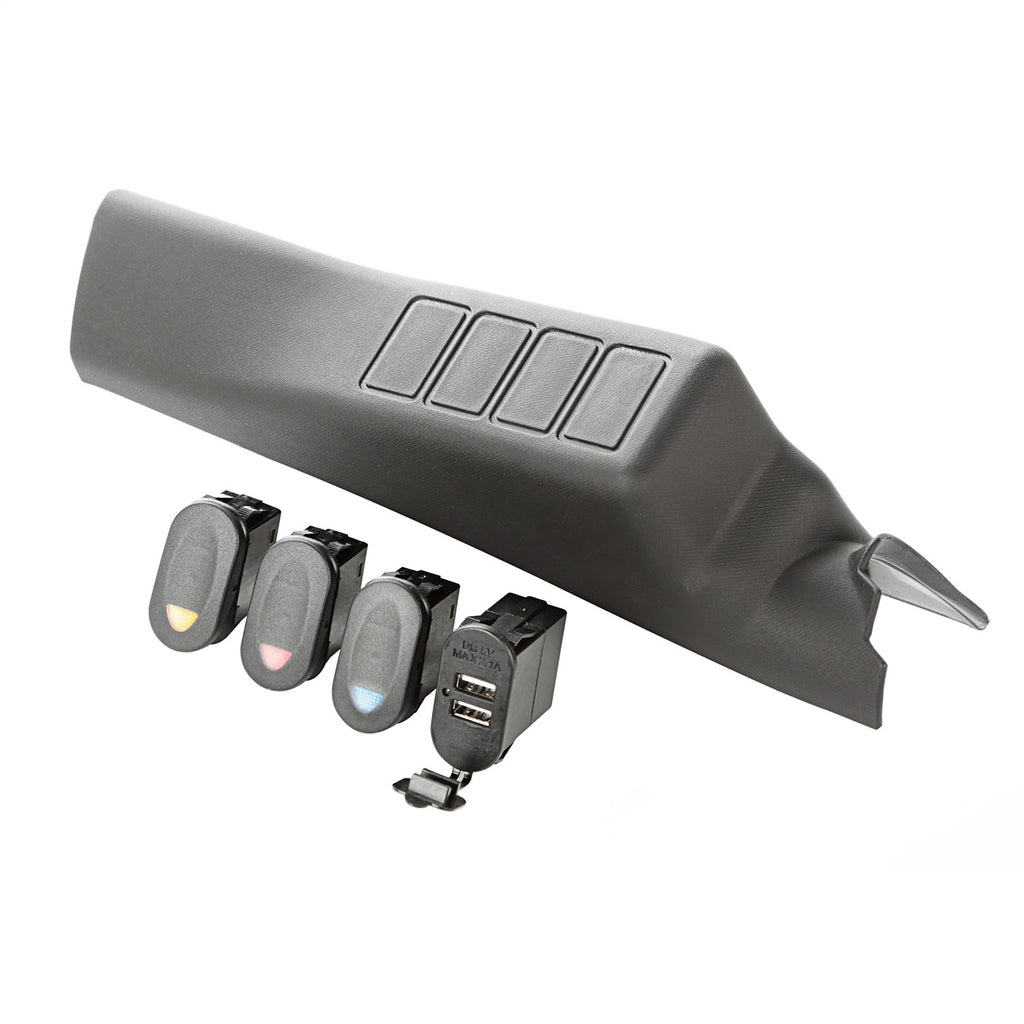 Rugged Ridge 17235.98 A Pillar Switch Pod Kit for Select Jeep Wrangler, Jeep Wrangler JK