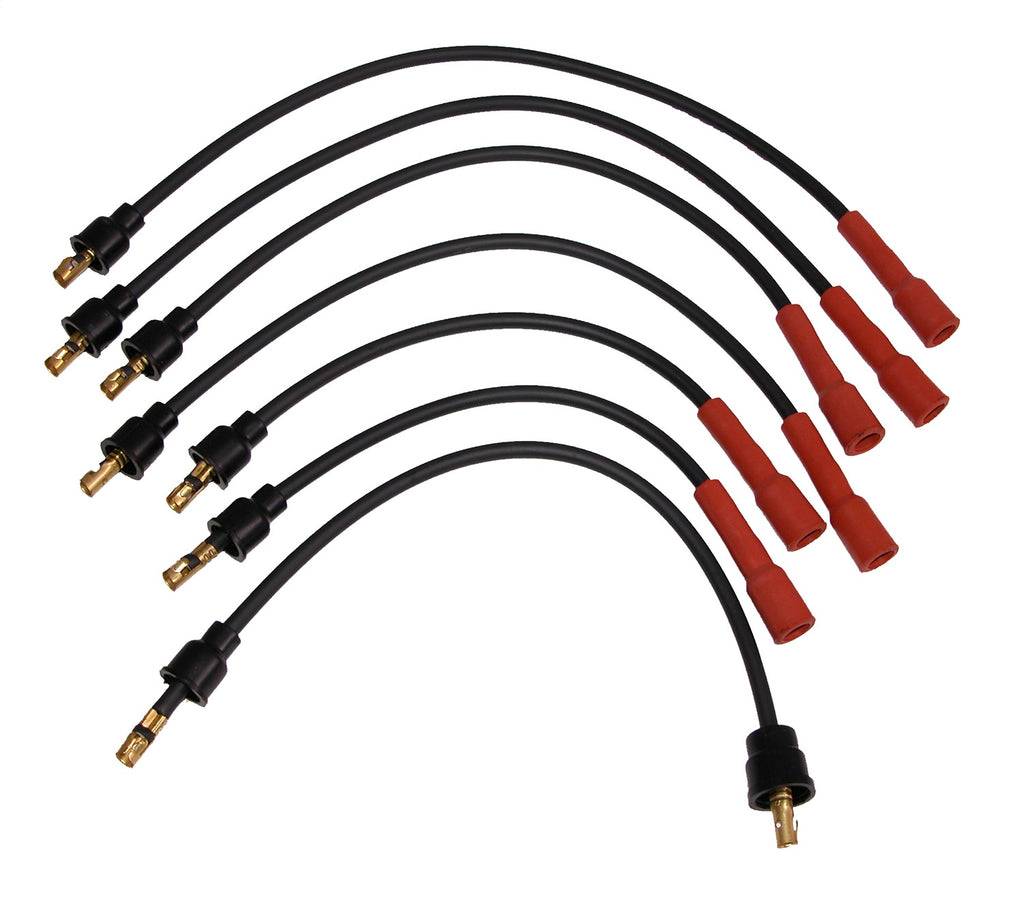 Omix 17245.08 Spark Plug Wire Set for Select Jeep CJ5, Jeep CJ6, Jeep CJ7, Jeep Cherokee, Jeep Commando, Jeep DJ5, Jeep J-2500, Jeep J-2600, Jeep J10, Jeep J20, Jeep Wagoneer