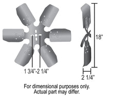 Load image into Gallery viewer, Derale 17318 18" Standard Rotation Rigid Race Fan, Steel Blade