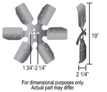 Load image into Gallery viewer, Derale 17319 19" Standard Rotation Rigid Race Fan, Steel Blade