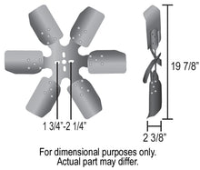 Load image into Gallery viewer, Derale 17320 20" Standard Rotation Rigid Race Fan, Steel Blade