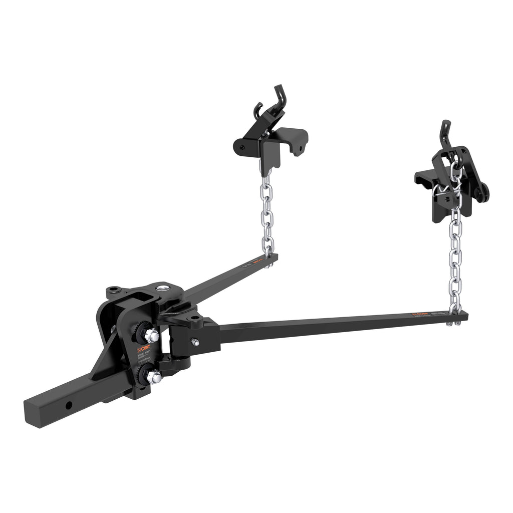 CURT 17332 Short Trunnion Bar Weight Distribution Hitch (8K - 10K lbs., 28-3/8" Bars)