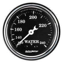 Load image into Gallery viewer, AutoMeter 1733 GAUGE, WATER TEMP, 2 1/16", 120-240?F, MECH, OLD TYME BLACK