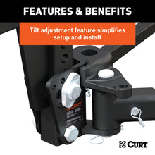 Load image into Gallery viewer, CURT 17352 Deep Drop Trunnion Bar Weight Distribution Hitch (8K - 10K lbs, 30-5/8" Bars)