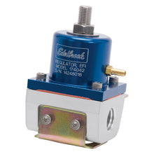 Load image into Gallery viewer, Edelbrock 174042 EFI Fuel Pressure Regulator -6 AN (180 GPH) in Blue/Clear Finish