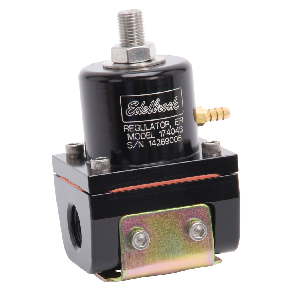 Edelbrock 174043 EFI Fuel Pressure Regulator -6 AN (180 GPH) in Black Finish