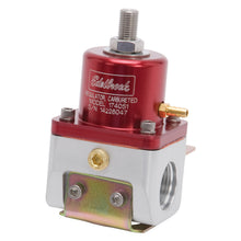 Load image into Gallery viewer, Edelbrock 174051 Carbureted Adjustable Bypass Fuel Pressure Regulator (180 GPH) in Red Finish