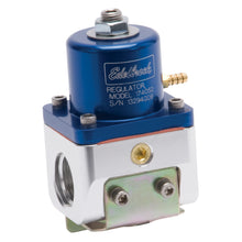 Load image into Gallery viewer, Edelbrock 174052 Carbureted Adjustable Bypass Fuel Pressure Regulator (180 GPH) in Blue Finish