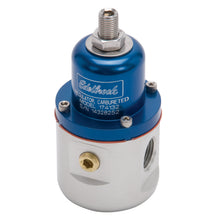 Load image into Gallery viewer, Edelbrock 174132 Carbureted Adjustable Bypass Fuel Pressure Regulator (160 GPH) in Blue Finish