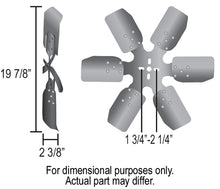 Load image into Gallery viewer, Derale 17420 20" Reverse Rotation Rigid Race Fan, Steel Blade