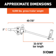 Load image into Gallery viewer, CURT 17499 TruTrack 4P Weight Distribution Hitch with 4x Sway Control, 5-8K