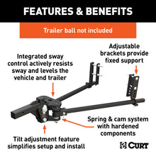 Load image into Gallery viewer, CURT 17499 TruTrack 4P Weight Distribution Hitch with 4x Sway Control, 5-8K