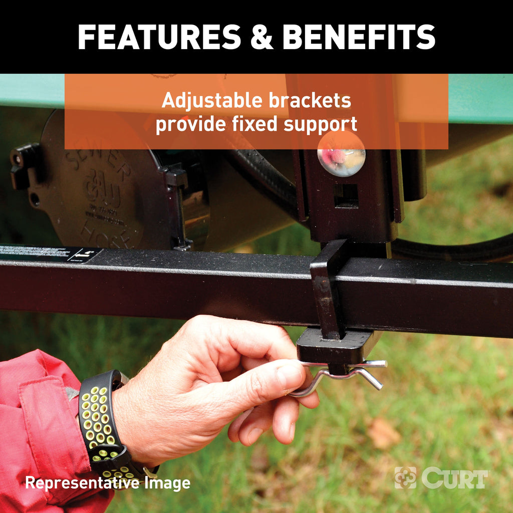CURT 17499 TruTrack 4P Weight Distribution Hitch with 4x Sway Control, 5-8K