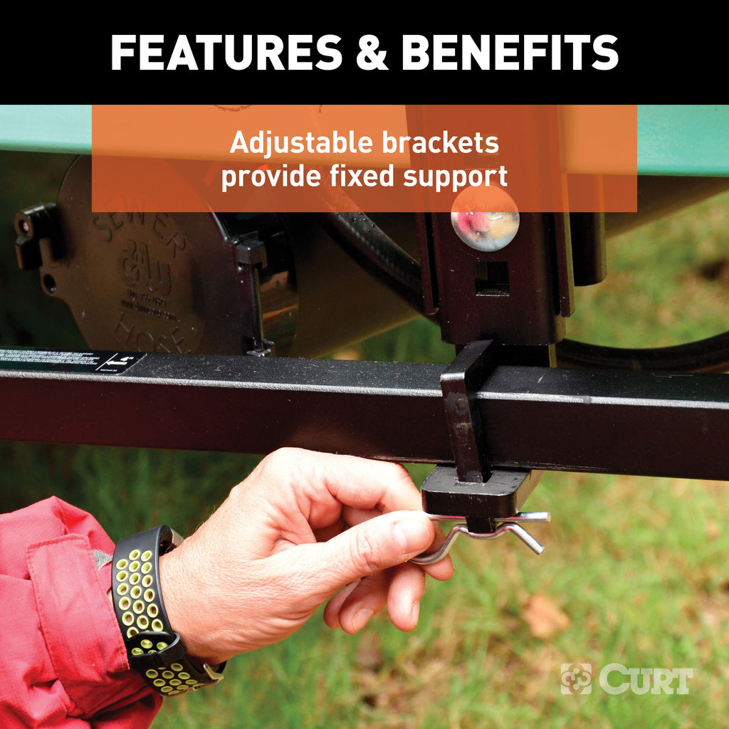 CURT 17501 TruTrack 4P Weight Distribution Hitch with 4x Sway Control, 10-15K