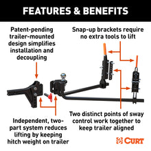 Load image into Gallery viewer, CURT 17510 TruTrack 2P Trailer-Mounted Weight Distribution Hitch, 8-10K