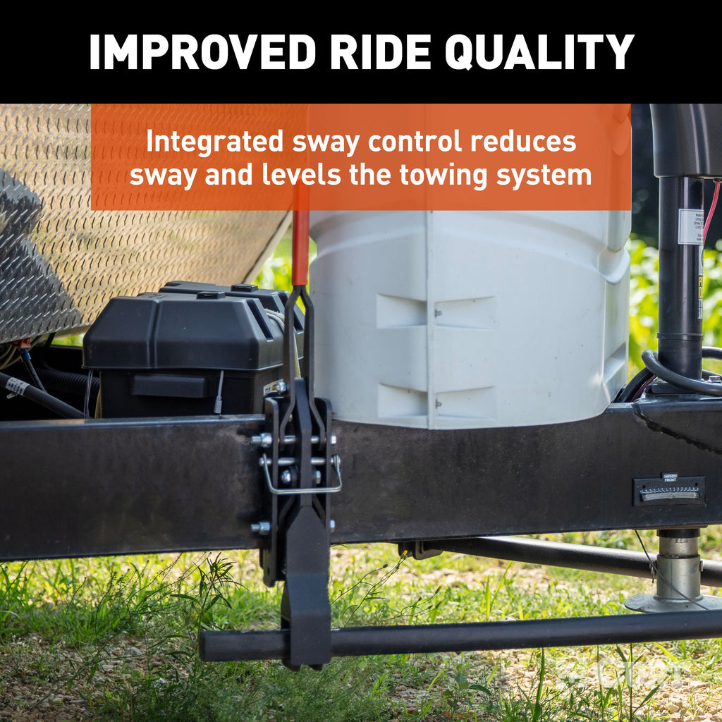 CURT 17510 TruTrack 2P Trailer-Mounted Weight Distribution Hitch, 8-10K