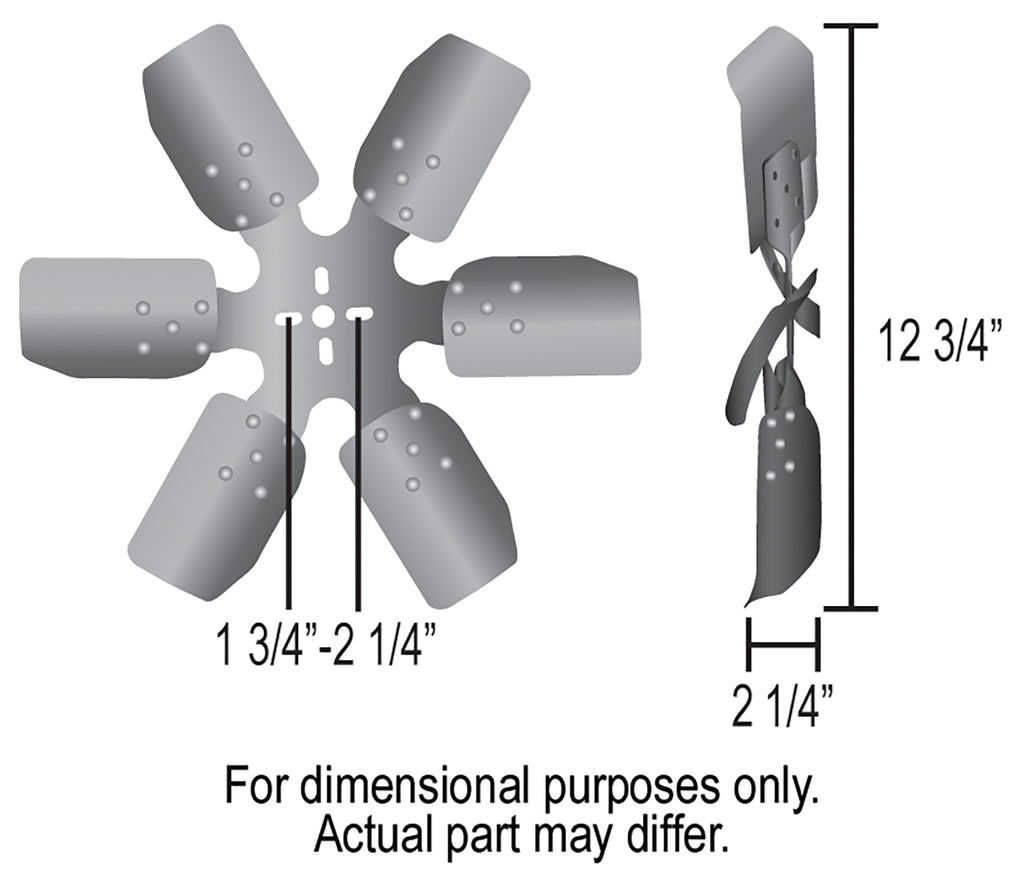 Derale 17513 13" Standard Rotation Rigid Race Fan, Aluminum Blade