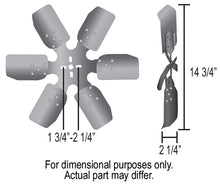 Load image into Gallery viewer, Derale 17515 15" Standard Rotation Rigid Race Fan, Aluminum Blade