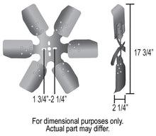 Load image into Gallery viewer, Derale 17518 18" Standard Rotation Rigid Race Fan, Aluminum Blade